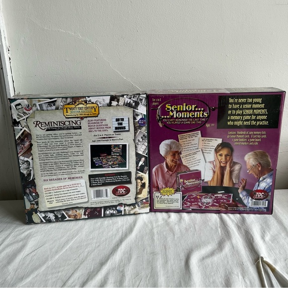 Lot of 2 New TDC Board Games Senior Moments & Reminiscing - Picture 7 of 7